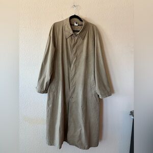 Allegri Men's Raincoat, Single-breasted EU 50, Tan 100%‎ Cotton Made In Italy